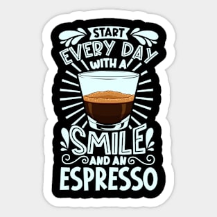 Smile with Espresso Sticker